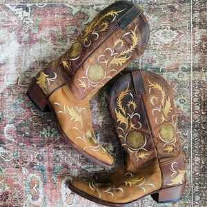 Shyanne Leather Embroidered Cowboy Boots